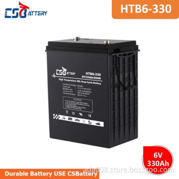 CSBattery 6V330Ah High Temperature Long Life Deep Cycle GEL Battery